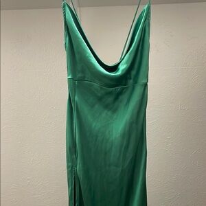 Lioness Green Backless Dress with Elegant Design